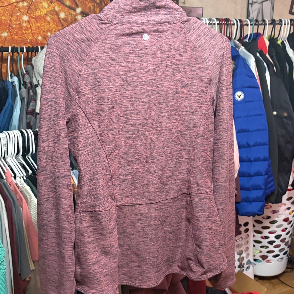 Yogalicious Lux Heathered Plum Full Zip Athletic Jacket Size M - Picture 2 of 8
